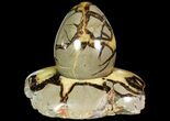 Polished Septarian Egg with Base - Madagascar #118138-2